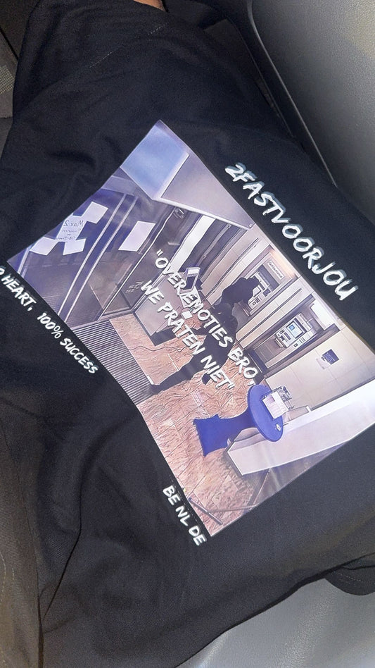 Over emoties praten we niet tshirt