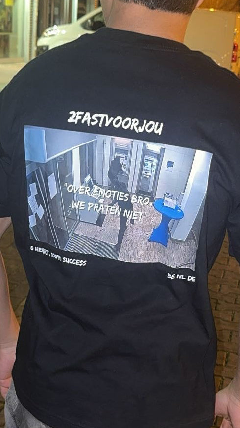 Over emoties praten we niet tshirt
