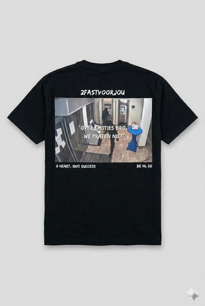 Over emoties praten we niet tshirt